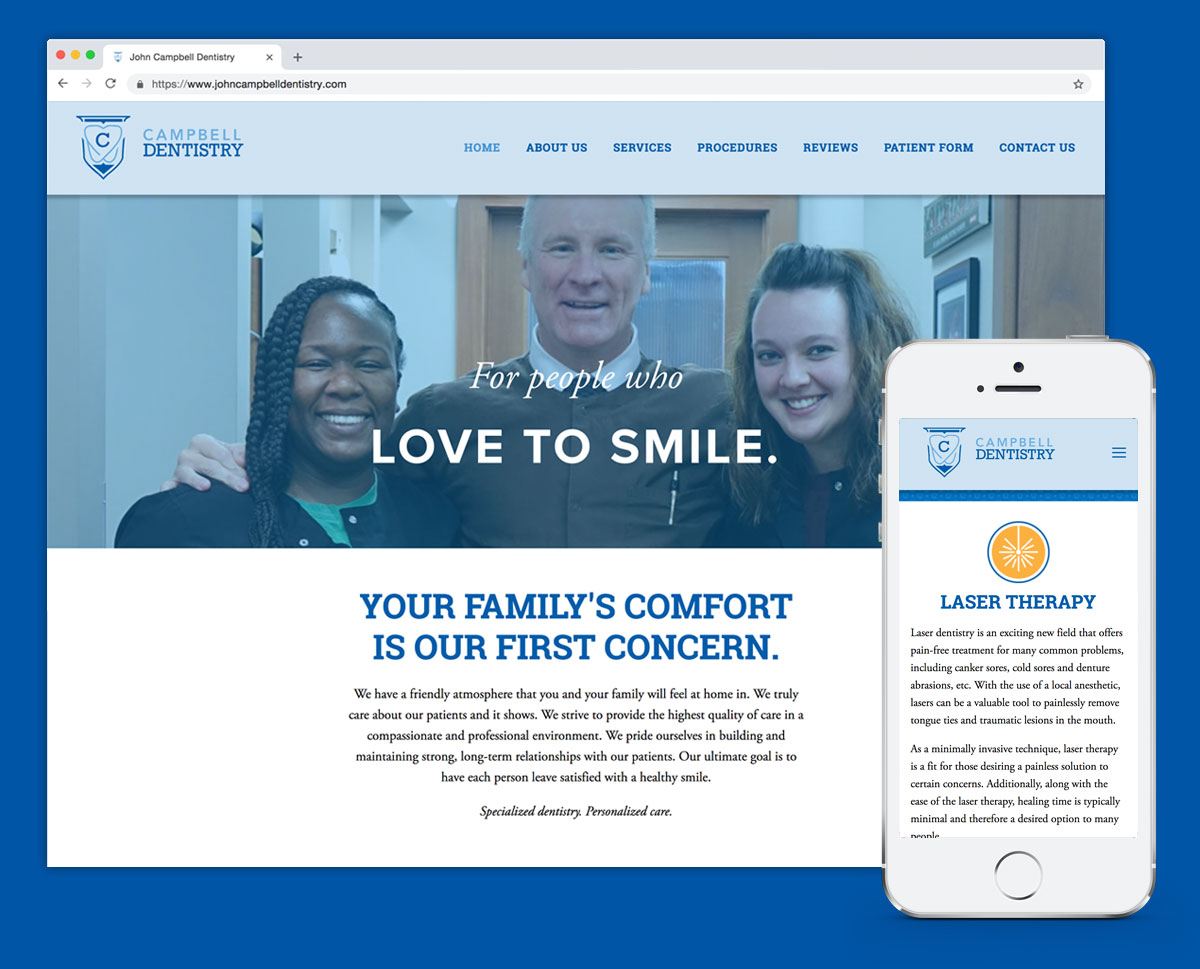 John Campbell Dentistry Website
