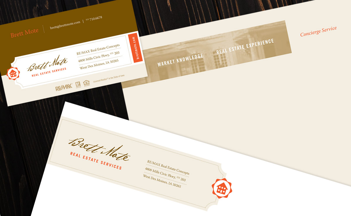 Brett Mote stationary design