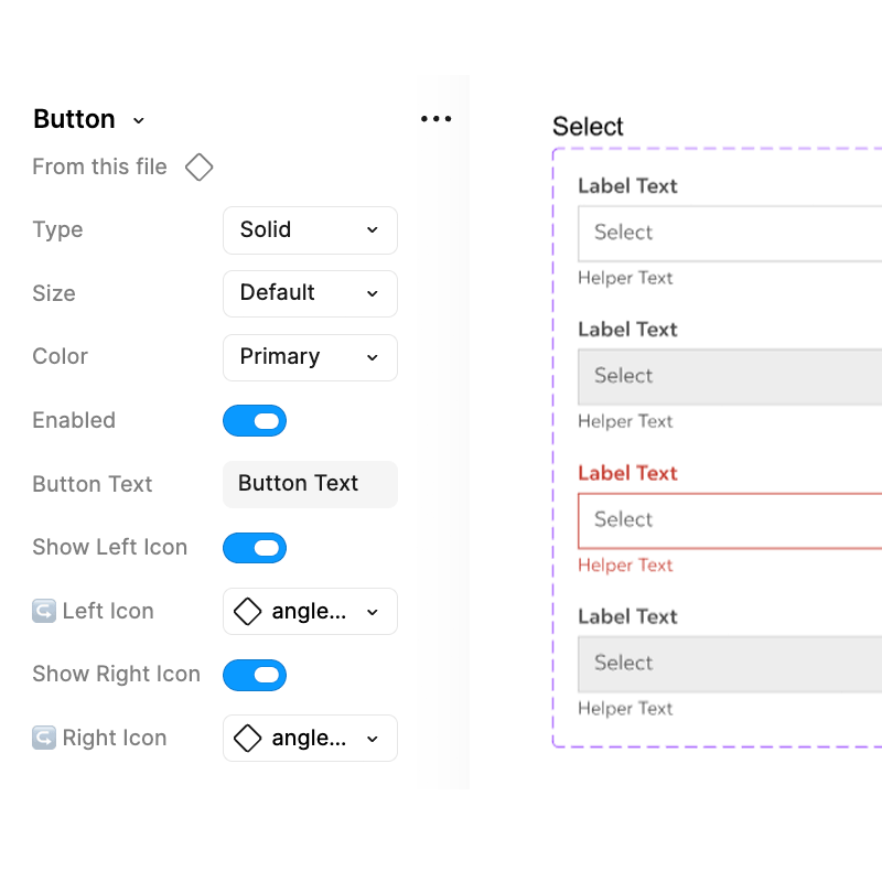 Design system screenshot