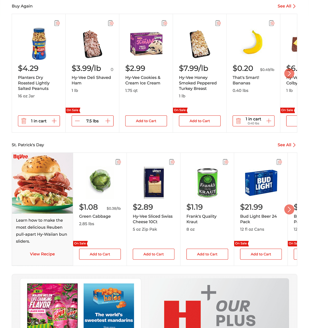 Grocery E-Commerce Home Page
